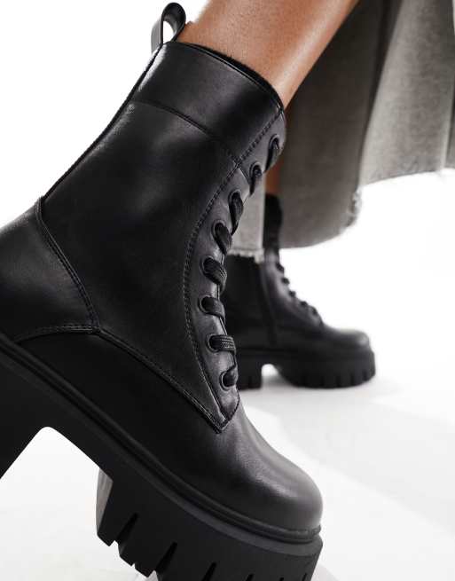 Chunky lace up boots asos online