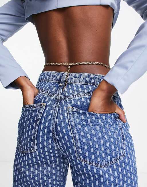 ASOS DESIGN – Łańcuszek na brzuch o grubości 7 mm, w odcieniu złotym, 3 z 4
