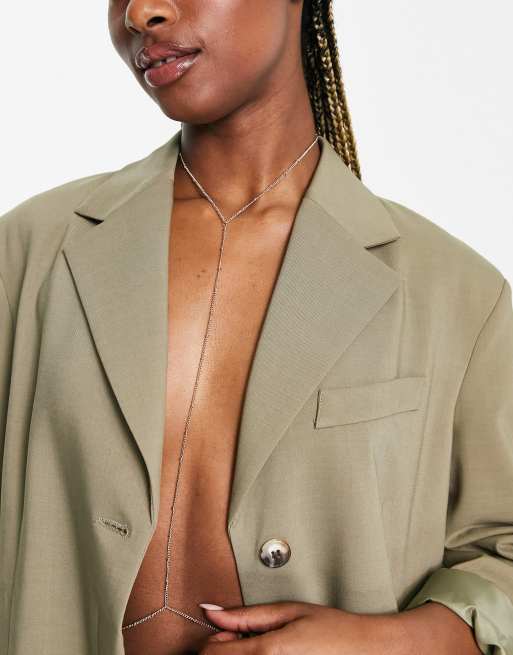 ASOS DESIGN – Łańcuszek na ciało w odcieniu złota z kuleczkami, 3 z 4