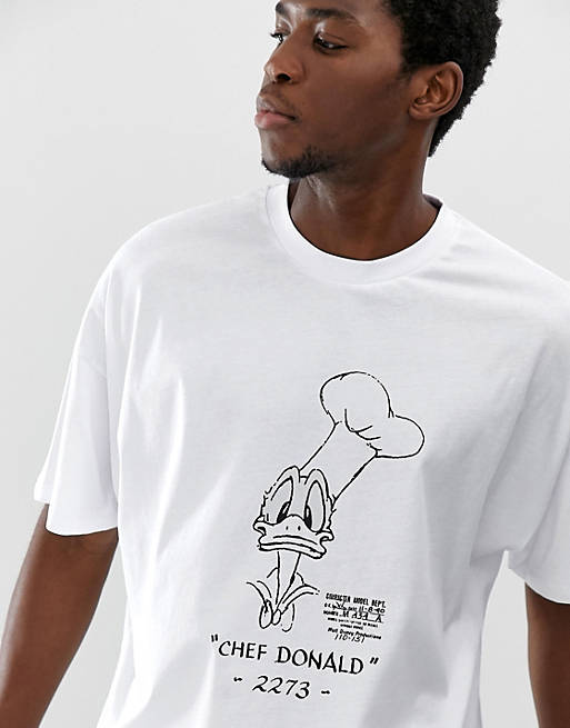 afslappet købmand Børns dag ASOS DESIGN Anders And oversized t-shirt | ASOS