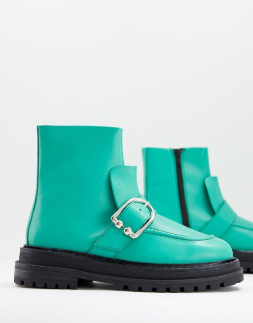 Asos green boots best sale