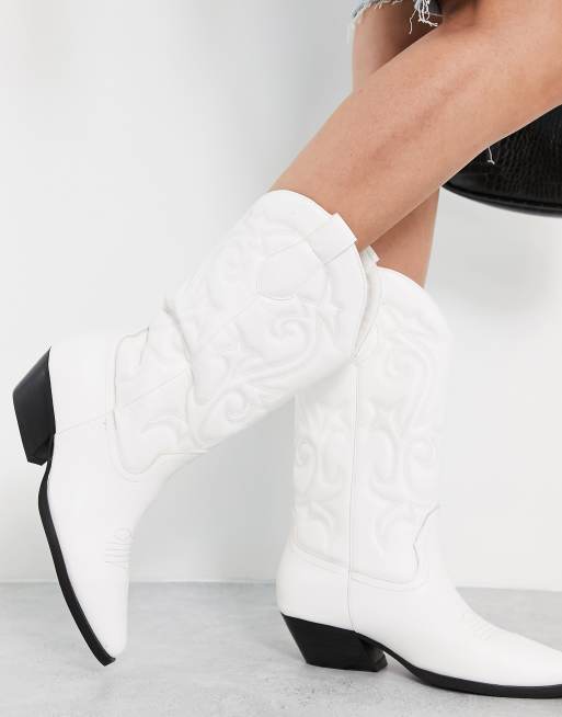 Cowgirl boots with sales white design