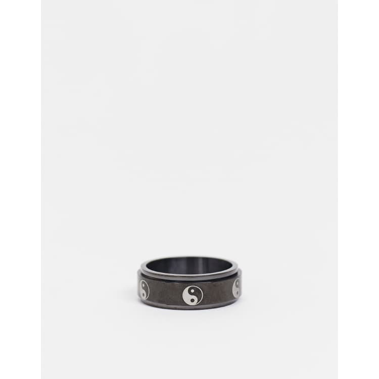 Anello Chevalier Uomo Donna In Argento 925 yin e yang - DRG Gioielli