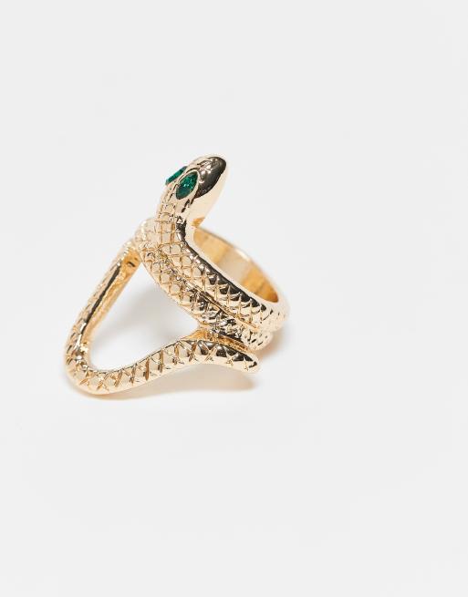 ASOS DESIGN - Anello avvolgente a serpente color oro, 2 di 4
