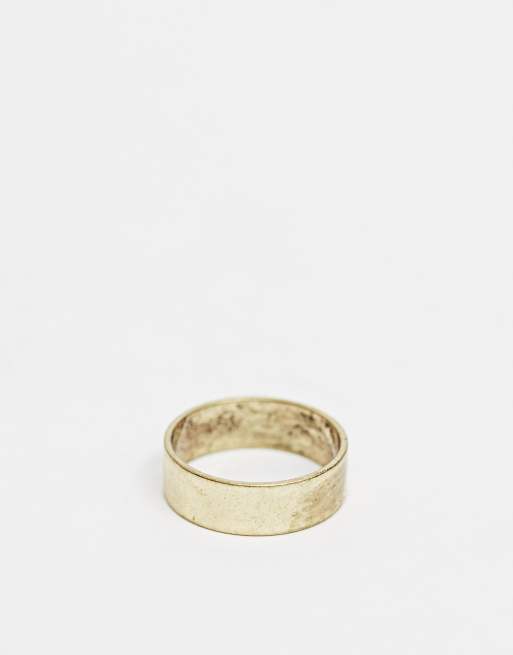ASOS DESIGN - Anello color oro brunito