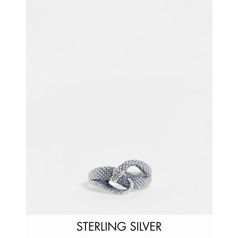 Anelli Ec8g3 DESIGN - Anello in argento sterling con serpente attorcigliato