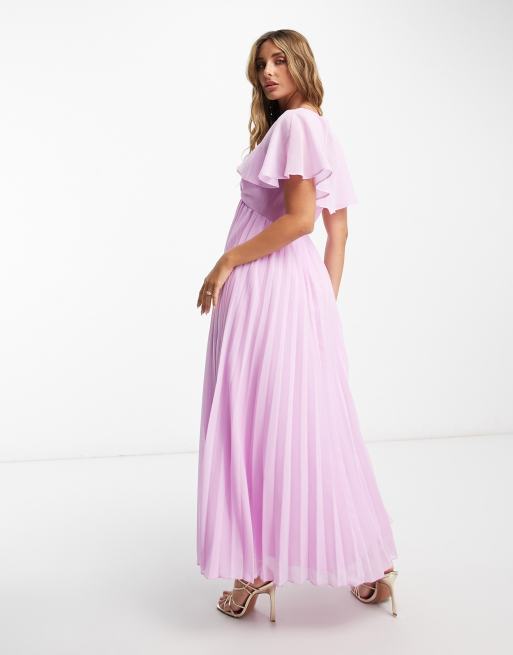 Asos design midi dress with cape back and dipped hem best sale