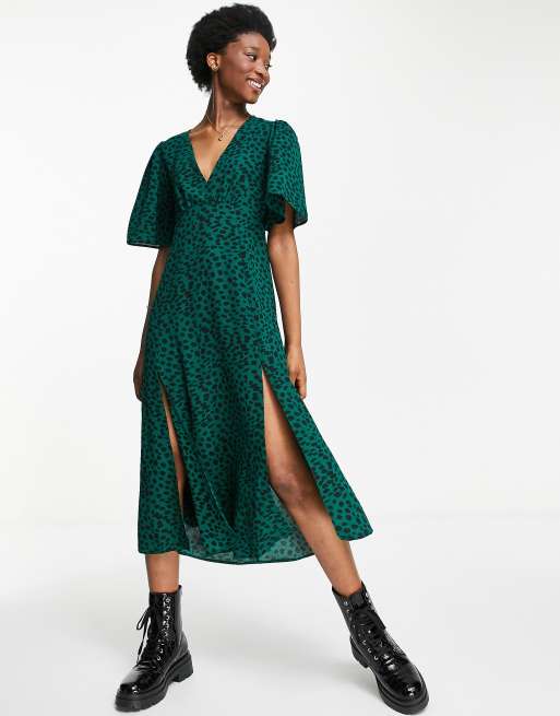 Green snakeskin hotsell print dress