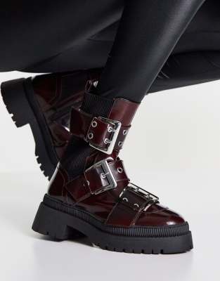 womens biker boots asos