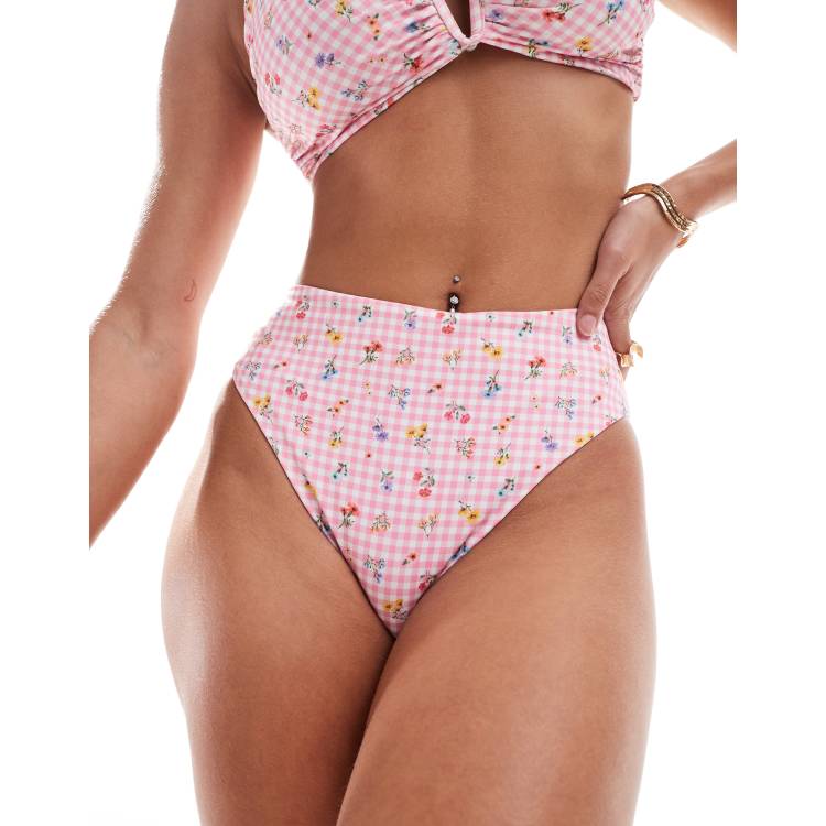Asos gingham bikini hotsell