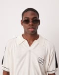 [ASOS DESIGN] ASOS DESIGN angled oval sunglasses in gunmetal with gradient grey smoke lens No Size Gunmetal