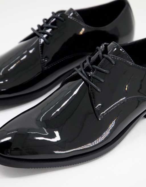 Asos patent cheap leather shoes