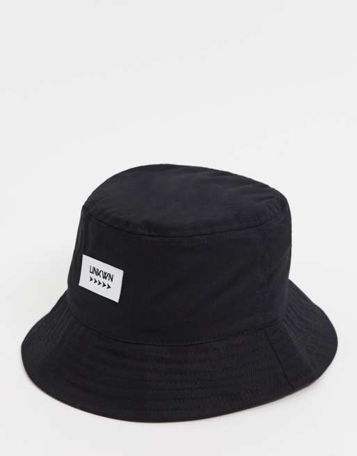 ASOS DESIGN – Anglerhut mit Logo in Schwarz, 4 von 4