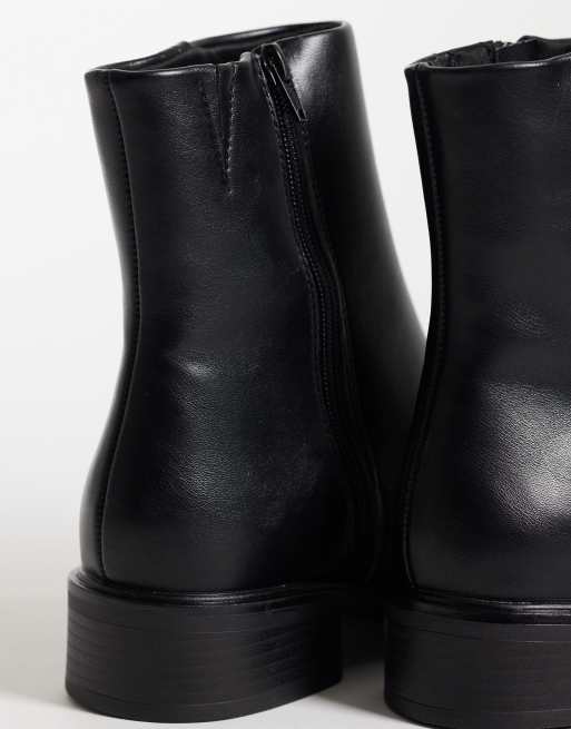 ASOS DESIGN Angus elegante flache Ankle-Boots in Schwarz, 3 von 4