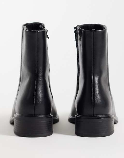 ASOS DESIGN Angus elegante flache Ankle-Boots in Schwarz, 4 von 4