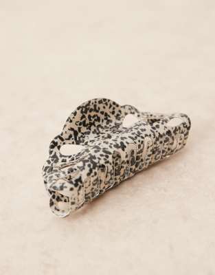 Asos Design Animal Abstract Print Hair Claw
