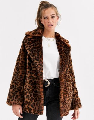 ASOS DESIGN animal faux fur coat | ASOS