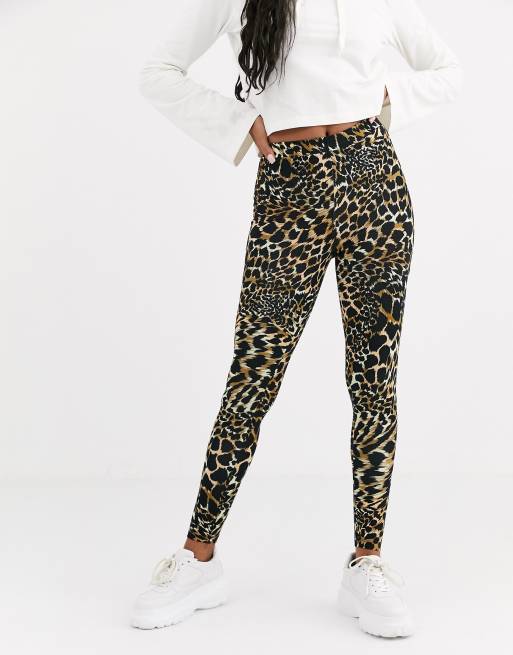 ASOS DESIGN legging in animal print