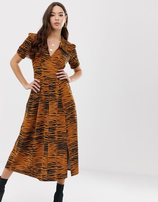 Asos tiger shop print dress