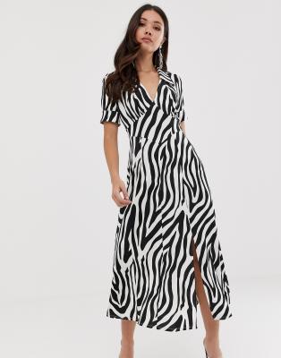 animal print dress asos