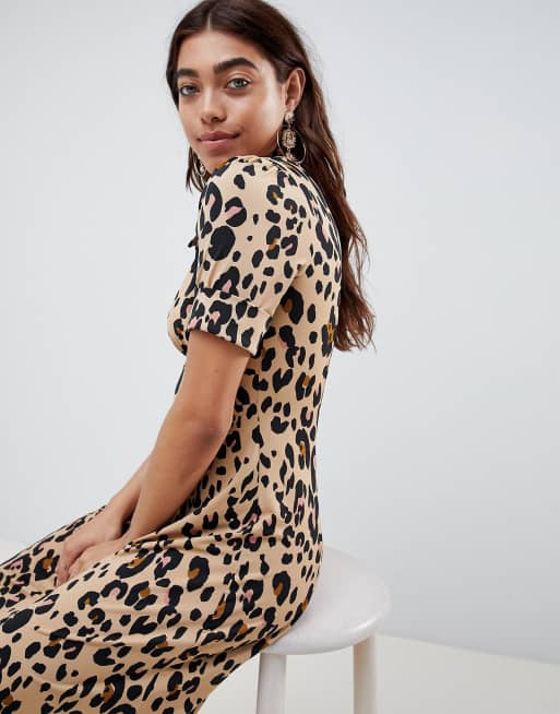 Tiger print store dress asos