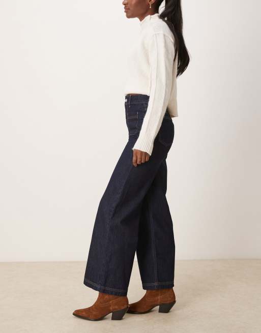 ASOS DESIGN – Ankellånga jeans med påsydda fickor, 3 av 5