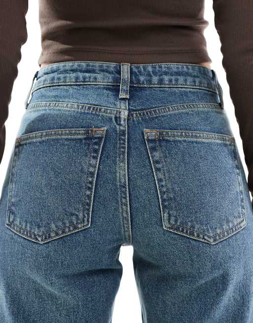 ASOS DESIGN - Ankellange jeans med comfort-stretch og lige ben i vintage-vask , 5 af 5
