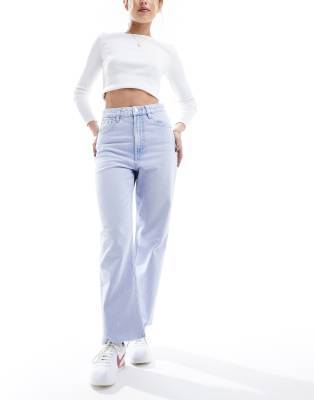 ASOS DESIGN - Ankellange lyseblå jeans med lige ben - view 1