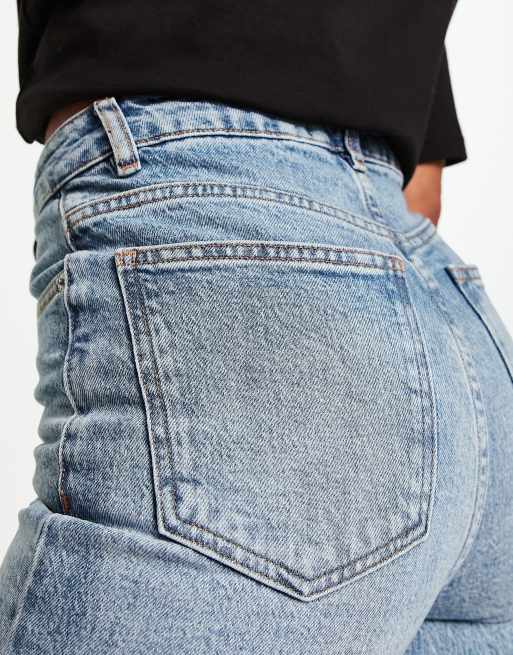 ASOS DESIGN ankle grazer straight leg jean in pale vintage wash, 5 of 5