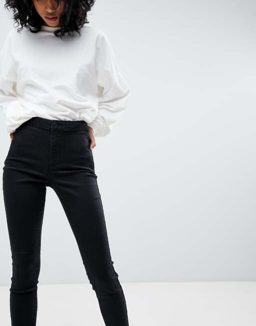 ASOS DESIGN ankle length stretch skinny trousers with zip side pockets, 3 of 4