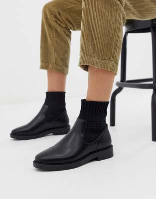black sock boots asos