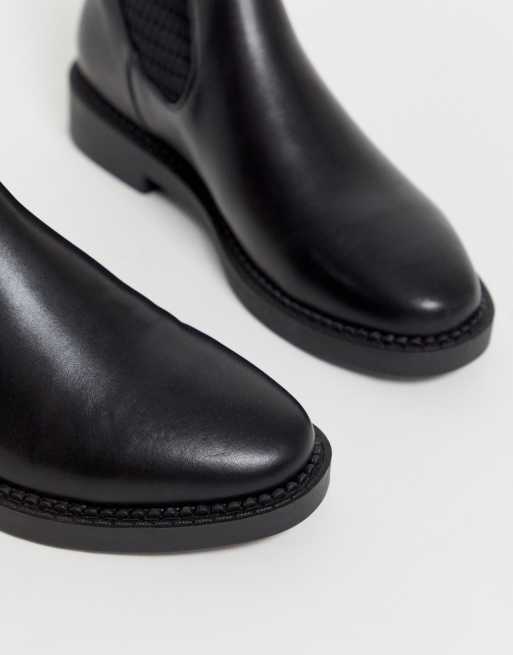 ASOS DESIGN Anna chunky sock boots in black | ASOS