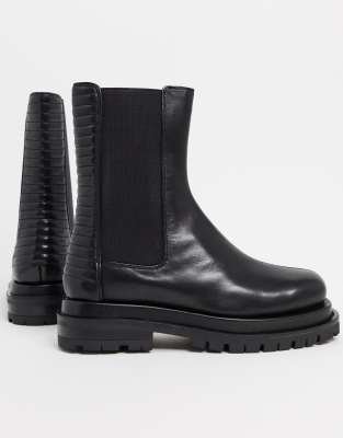 asos bottines noires