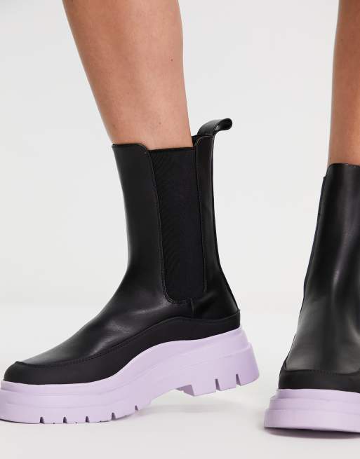 Asos women's black chelsea hot sale boots