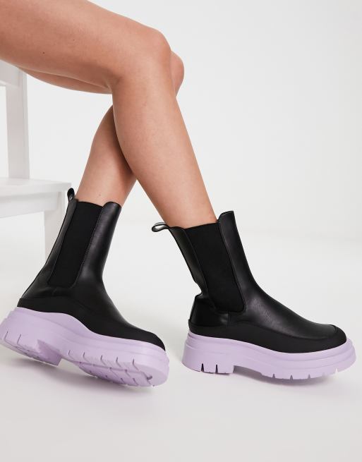 Asos design revival chunky chelsea boots sale