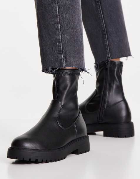 Bottines en outlet cuir souple femme