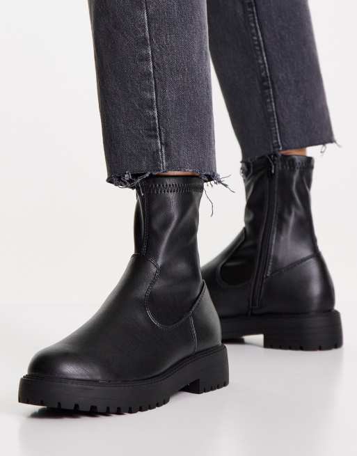 ASOS DESIGN Anton sock boot in black | ASOS