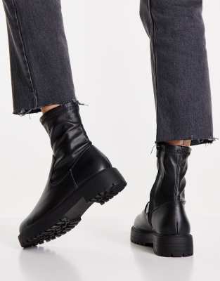 black sock boots asos