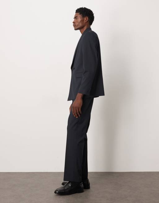 ASOS DESIGN – Anzughose in Marineblau mit Nadelstreifen und geradem Schnitt, 3 von 5