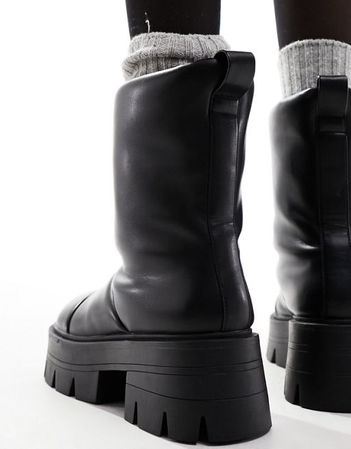 ASOS DESIGN Appollo padded snow boots in black