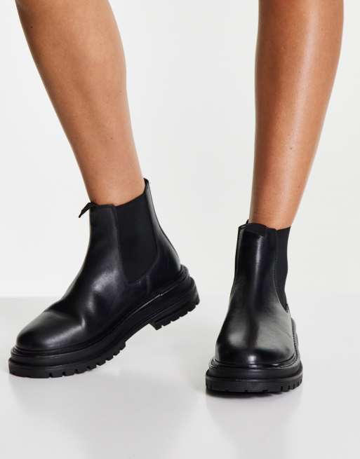 DESIGN Appreciate leather chelsea boots in black | ASOS