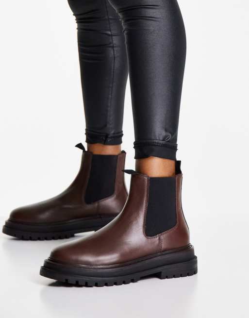 ASOS DESIGN leather chelsea boots in |