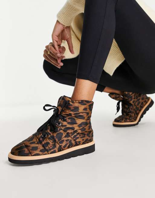 ASOS DESIGN Archie Bottines rembourr es lacets et imprim