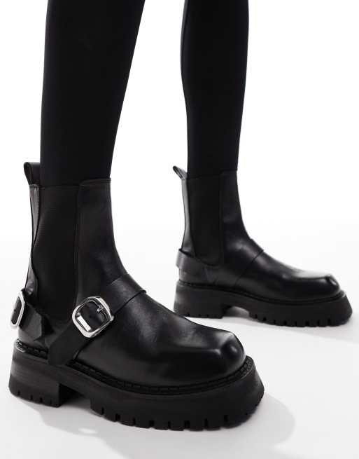 Asos women's black chelsea boots best sale