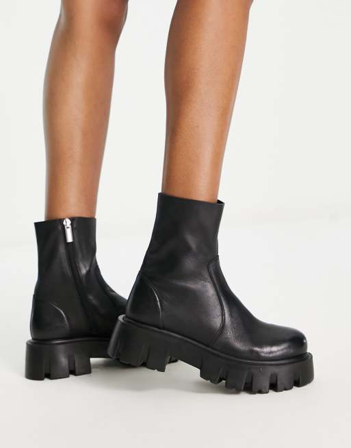 Zara sock hotsell boots black