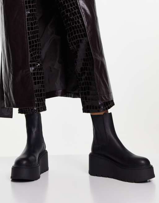 ASOS DESIGN Ark Bottines chelsea compens es Noir