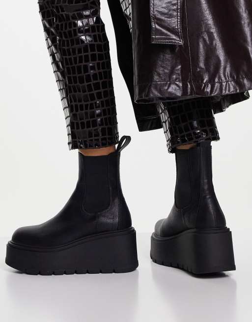 ASOS DESIGN Ark Bottines chelsea compens es Noir