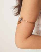 ASOS DESIGN cord necklace with faux-shell pendant