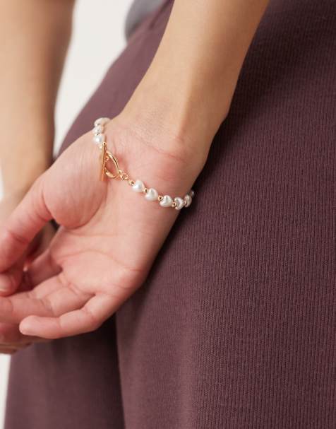 ASOS DESIGN – Armband aus Kunstperlen - view 1