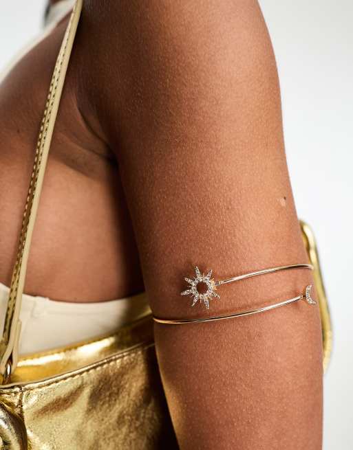ASOS DESIGN - Armband met hemels ontwerp in goudkleur